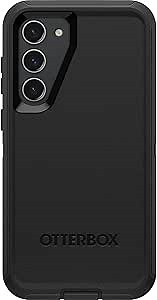 OtterBox Galaxy S23+ Defender Series Case - Black, Rugged & Durable, with Port Protection, Includes Holster Clip Kickstand