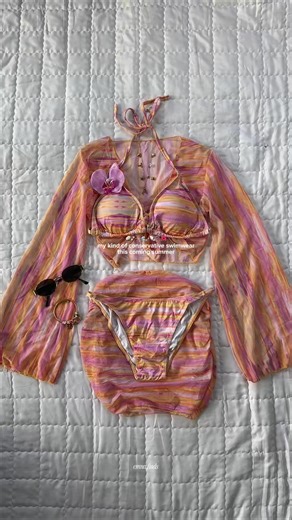 Stylish Orange Swimwear for Your Beach Day