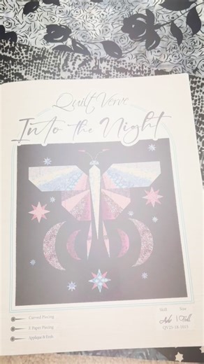 A peek at what’s included: templates, layout guide, color ideas, and tips to make piecing smoother. This pattern was made to be big, bold, and fun. A pain the in the 🍑 to write, a ton of fun to sew 🎢 #quiltpattern #patternpreview #paperpiecedquilt #mothquilt #quiltcommunity #intothenightquilt #quiltersofig | Quilt Verve