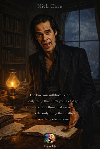 "The love you withhold is the only thing that hurts you. Let it go. Love is the only..." - Nick Cave