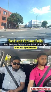 22K views · 41 reactions | Fast & Furious Fails: Spot the 2 Serious Faults in a Blink!  #FastAndFuriousFails #SpotTheFaults #BlinkOfAnEye #DrivingTestDisasters #SeriousFaults #DrivingFailsExposed #FaultSpottingChallenge #BlinkAndYouMissIt #SeriousDrivingMistakes #ViralDrivingFail #QuickFaultDetection #HighSpeedFaults #FailIdentificationChallenge #DrivingMishapRevealed | LearnDriving.uk | Facebook