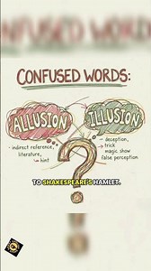 Confused English Words: Allusion vs Illusion #english