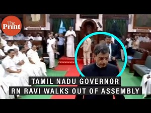 Tamil Nadu Governor RN Ravi walks out of Assembly amid row with CM MK Stalin over his speech