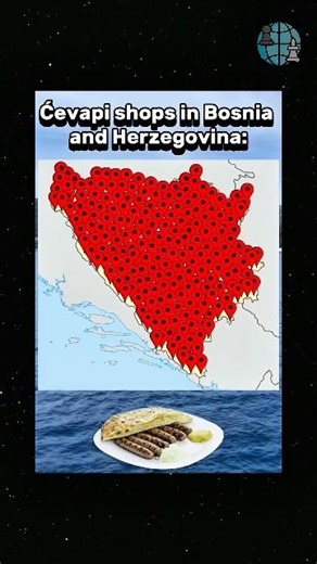 ćevapi Shops in Bosnia 🇧🇦2026#history #food #europe #map #bosnia #world #kebab #geography#balkan