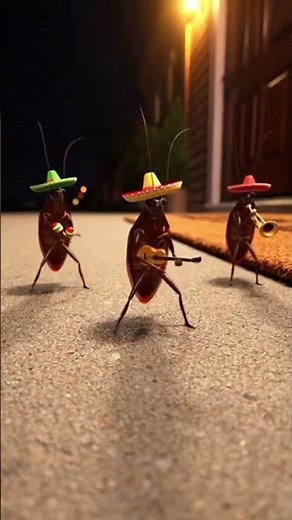 Mexican Cockroach Fiesta Sombrero Dance in