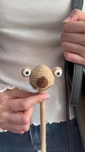 Cute Crochet Bag Charm - Handmade Accessory
