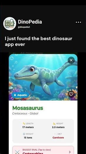 The best dinosaur app - DinoPedia #usa #dino #dinosaur