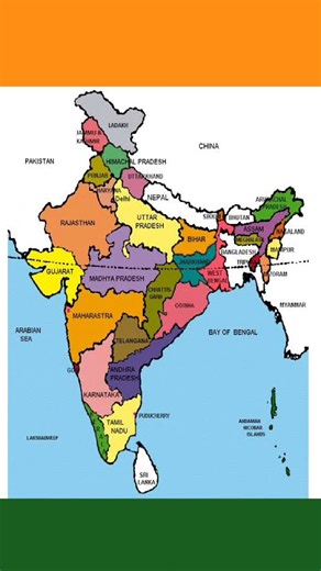 political map of india states #viral #youtubeshorts #shorts