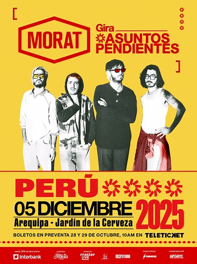 Morat en Arequipa: Concierto Único en Perú