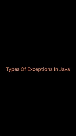 Code X Java on Instagram: "Types of exception in java  Follow for more  @codexjava_ #Java #javaprogramming #learnjava #backenddeveloper #codenewbie #explore #viral #code #cod #coder #community #follow #codexjava #ExceptionHandling"
