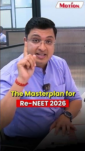 The Masterplan for Re-NEET 2026: From Shock to Success 💪#neet2026 #nvsir #strategy | Motion NEET