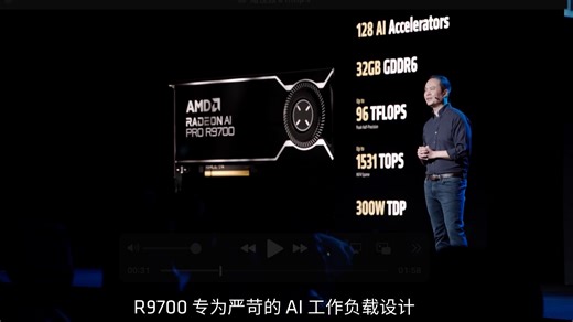 AMD Radeon AI PRO R9700 为 AI 工作站而生