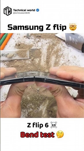 Z flip 5Vs Z flip 6☠️#Bend test🤯#Will it survive🤔#Samsung
