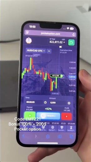 Code EMT221Bonus 100% + 200$Pocket option