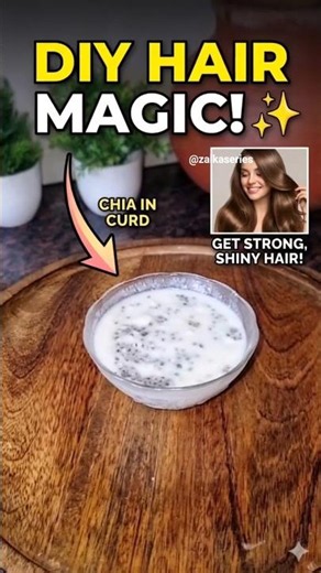 My Secret to Super Hair Growth: Why Chia in Curd Works! #superfood #healthyfood #chiaseeds