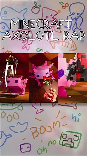 minecraft axolotl eat the sushi haha 🍣 #minecraft #axolotl #axolotlspartyhard