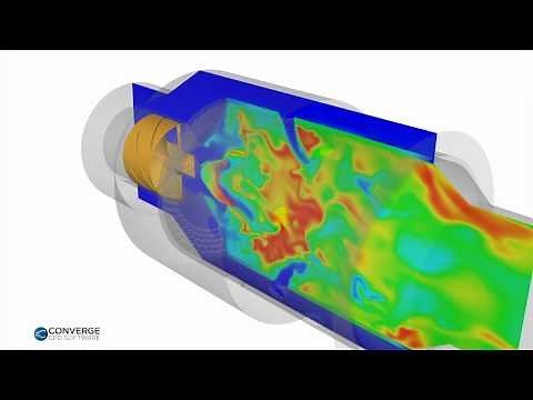 Simulating a Lean Direct Injection Gas Turbine Combustor