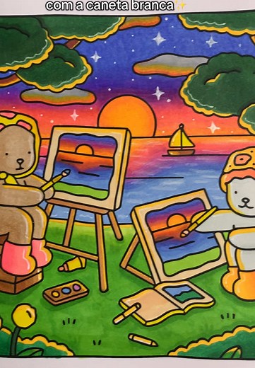 Tutorial de Pôr do Sol: Como Colorir Facilmente