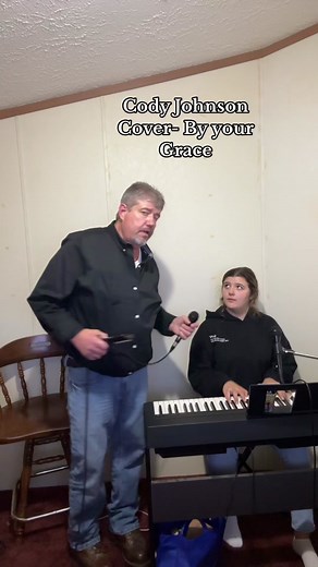 Shelbs and I singing By your Grace.. Cody Johnson Cover… thank you for watching. To God be the Glory! #codyjohnson #byyourgrace #piano #singing #christiantiktok #christianmusic #fyp #kickinitwiththeknipps #togodbetheglory #gospelmusic #419lifer