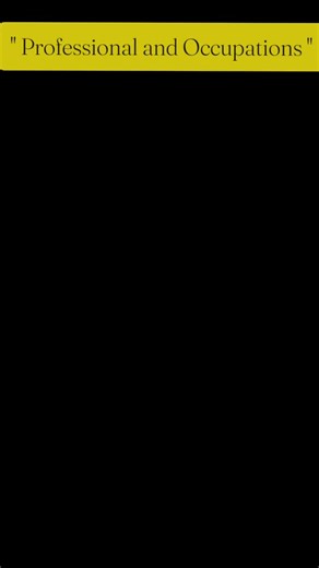 English teacher on Instagram: "Professional and Occupations " . . . #trending #englishspeaking #explorepage #viral #instagram"