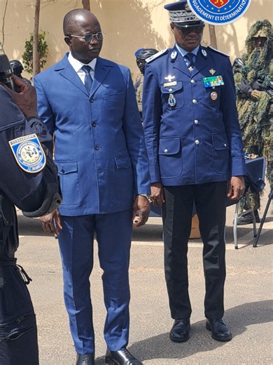 Retour en images sur la visite du Ministre des Forces armées à la Gendarmerie nationale