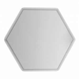 Ruby Medium Smoky Hexagonal Mirror