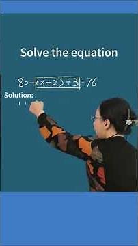 Solve the equation.... #maths #education #learning #thinking #school #solution#learn #examination#yt