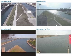 Watch freighters travel through Soo Locks via webcams