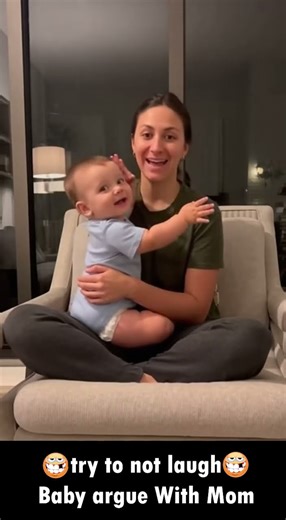Try Not To Laugh: Baby ARGUES with Mom! 🤬😂