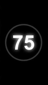 75 Second Countdown Timer with clock Ticking sound & Finish alarm beep #timer #clock #countdown