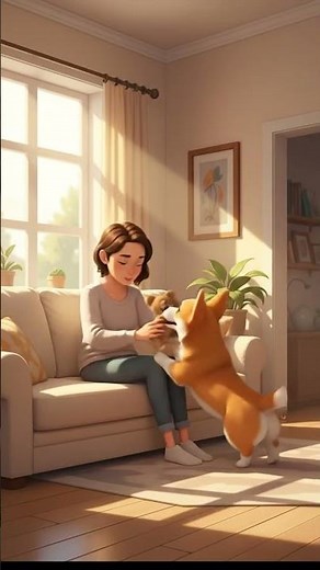 Dog Comforts Crying Owner 💔 | The Silent Friend We All Need #shorts #viral