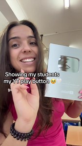 Teacher Shows Students YouTube Play Button
