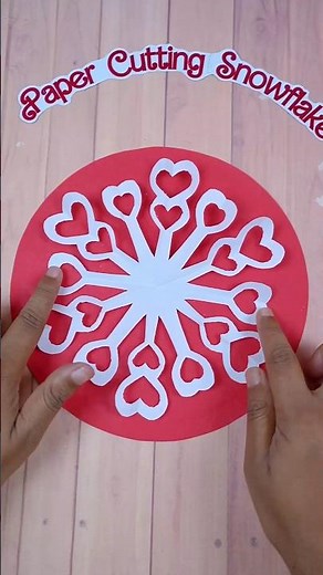 Romantic Heart Snowflake ❄️❤️ | Valentine’s Day Paper Cutting DIY