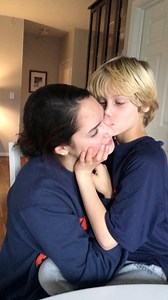 8 years ago Gabe who is autistic and nonspeaking and Gaby broke the internet when I shared this video of them reuniting. Gaby was his babysitter during her senior year of high school. They developed a beautiful and lasting bond over that year together. When she came back from college for winter break she made sure to visit him. I had no idea how strong of a reaction he would have when he saw her. It was so sweet! Fast forward 8 years and he was dancing with her at her wedding! This video shows h