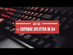 Create a Simple Expense Splitter in C# WinForms - Day 60 Project | Full Tutorial with Source Code