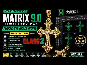 CLASS 2 Matrix 9 Jewellery CAD Full Course | Beginner To Advanced |#Matrix9.0 #Jihadmalik#tutorial
