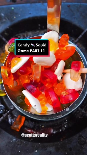 Extreme Candy Challenge: Squid Game Dalgona Haribo Mukbang