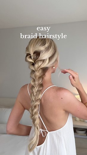 How to easy braid hairstyles💗 (even with short hair!) I used @Luxy Hair Extensions’s 24” Seamless Dimensional Beige Blonde Clip-Ins to add fullness and length. These extensions are my go-to when I want to take my hair from everyday to special occasion. Use code ALEXGABOURY to save $✨ How to easy braid hairstyles: • First, section off the hair at your crown and secure it. • Then, trace an inch down to the back of your head, and section it into two parts. • Secure them together over your previous