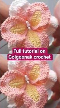 Easy Crochet Iris Flower Tutorial.