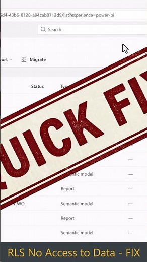 Fix Power BI RLS No Access to Dataset Error