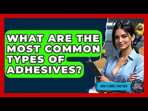 What Are The Most Common Types Of Adhesives? - How It Comes Together