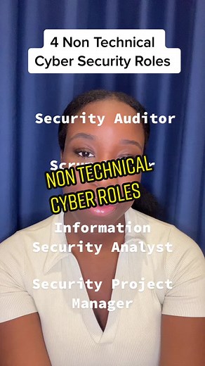 Non technical cyber security role #cybersecurity #blackwomenintech #