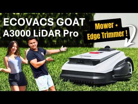 Robot Mower With BUILT-IN Edge Trimmer! l ECOVACS GOAT A3000 LiDAR Pro Review