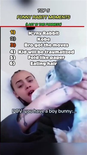 Top 5 Rabbit Funny Moments 🐇 #funny #rabbit #pets