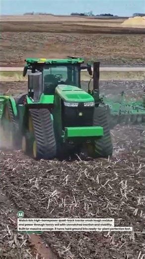 Quad-Track Beast Dominates the Field! 🚜💪 #BigTractor #FarmPower #AgriTech