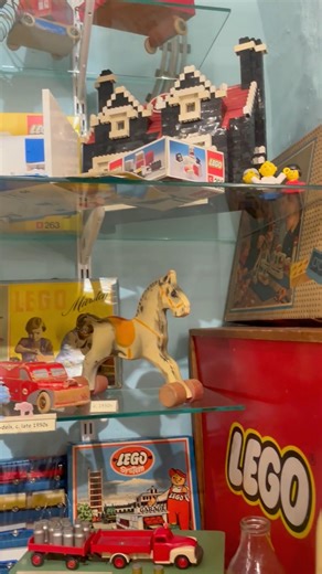 🧱 International LEGO Day 🧱 International LEGO Day commemorates the anniversary of The LEGO Company patenting the iconic LEGO brick design in 1958, a system of play so enduring that original bricks remain fully compatible with those produced today. Our “Lego Before Lego: a secret history” exhibition explores the lesser-known origins of the company, featuring early pre-LEGO wooden toys alongside some of the earliest and rarest plastic brick sets. The display has recently been expanded to include