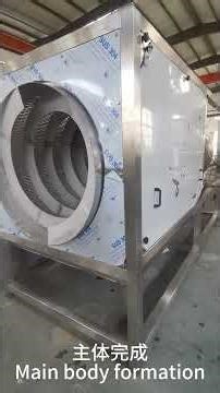 Custom Drum Washer Manufacturing Process: From Steel to Food-Grade Washing Equipment #foodmachinery
