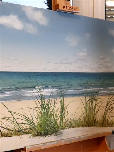 Beach Grass Painting Process Step-by-Step