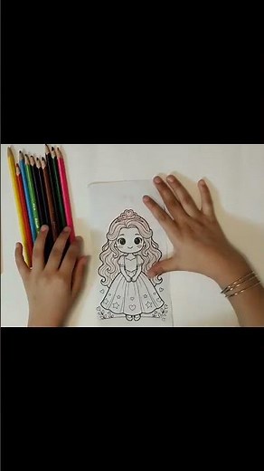 Cute Girl Coloring Page | 4 Year Old Girl Coloring Fast & Funny Kids Art Video