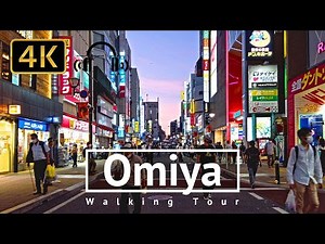 Biggest Town in Saitama: Omiya Walking Tour - Saitama Japan [4K/Binaural]